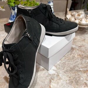 Dansko Black Sneakers with Zipper Detail